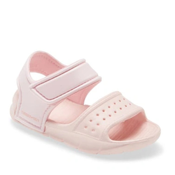 Tucker Tate Girls Eden Sandal 12M Pink Water Friendly Easy-On Hook Loop Strap - Picture 1 of 10